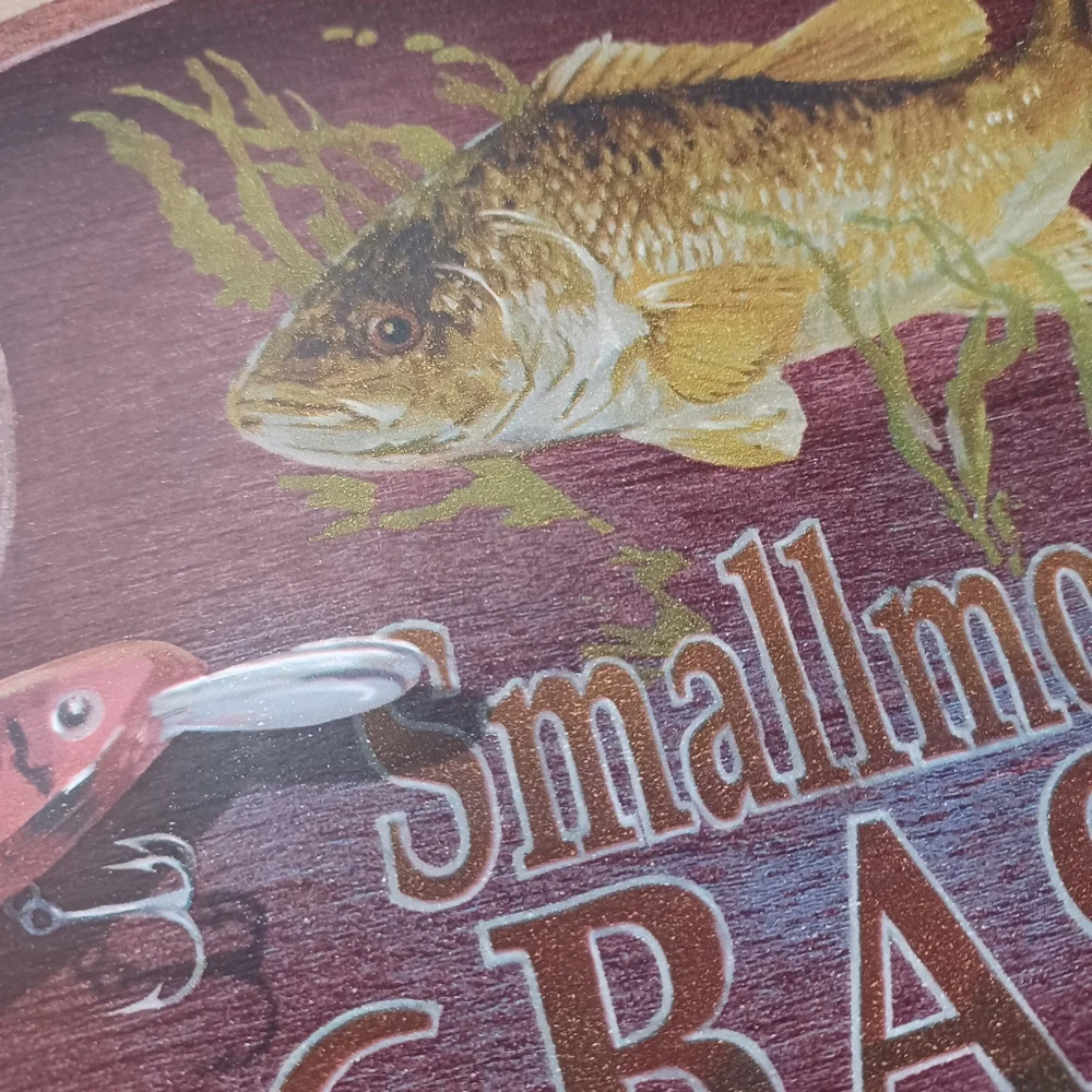 Wallpaper Border Bass Fishing Die Cut OPEN ROLL